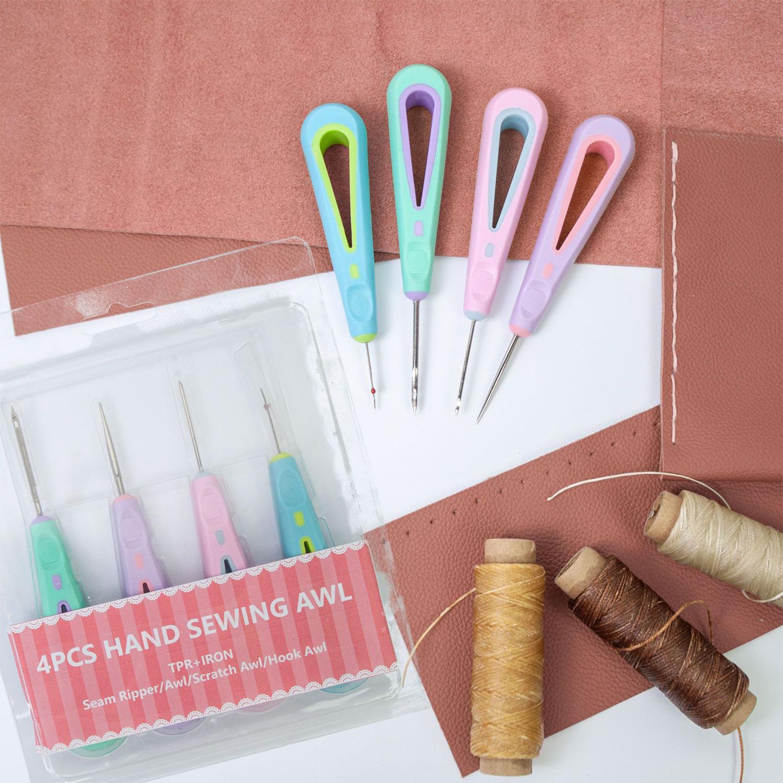 Leatherwork Thread - Leather Sewing Kit 4 Pieces Stitching