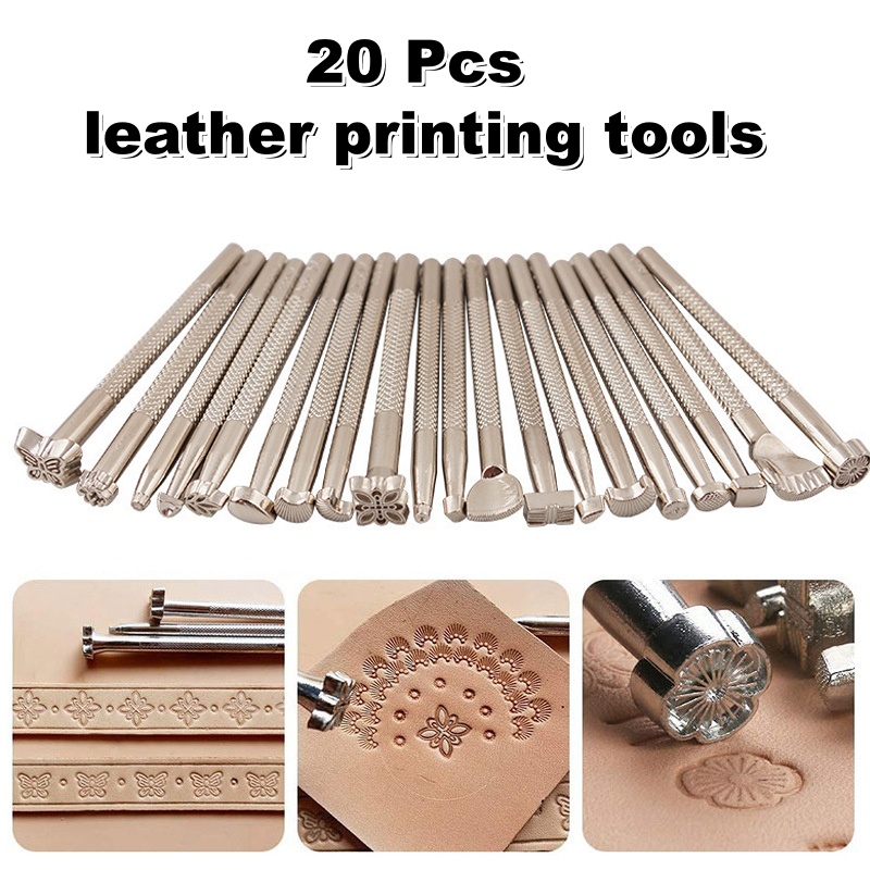 20Pcs Leather Stamping Tools L - Leather Stamp Set ulasan dan harga
