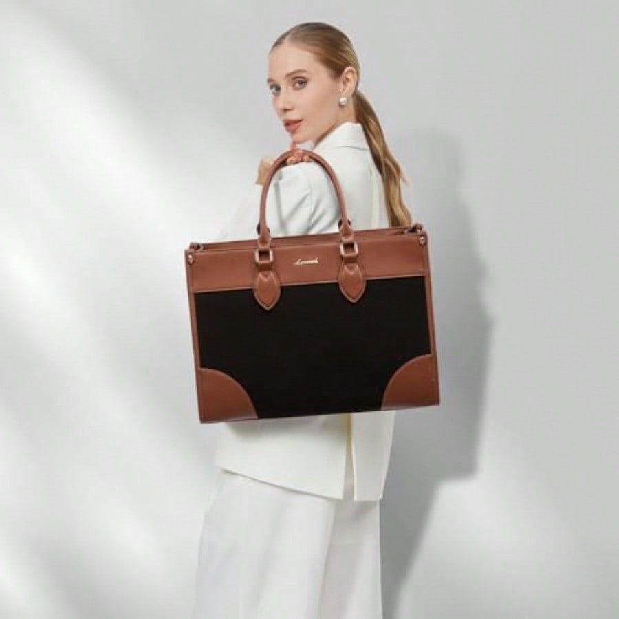 Laptop Bag For Women 15.6 Lnch - Leatherwork Thread ulasan dan harga