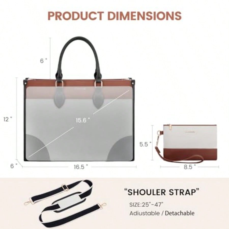 Laptop Bag For Women 15.6 Lnch - Leatherwork Thread ulasan dan harga
