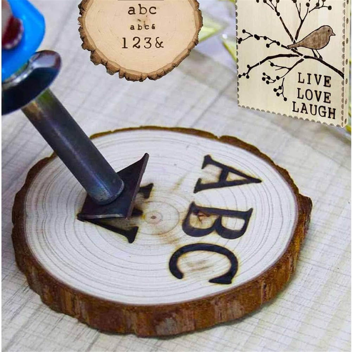 New Wood Burner with Letters S - Leather Stamp Set ulasan dan harga