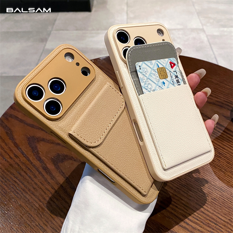 Card Slot Pocket Holder Wallet - Leather X ulasan dan harga