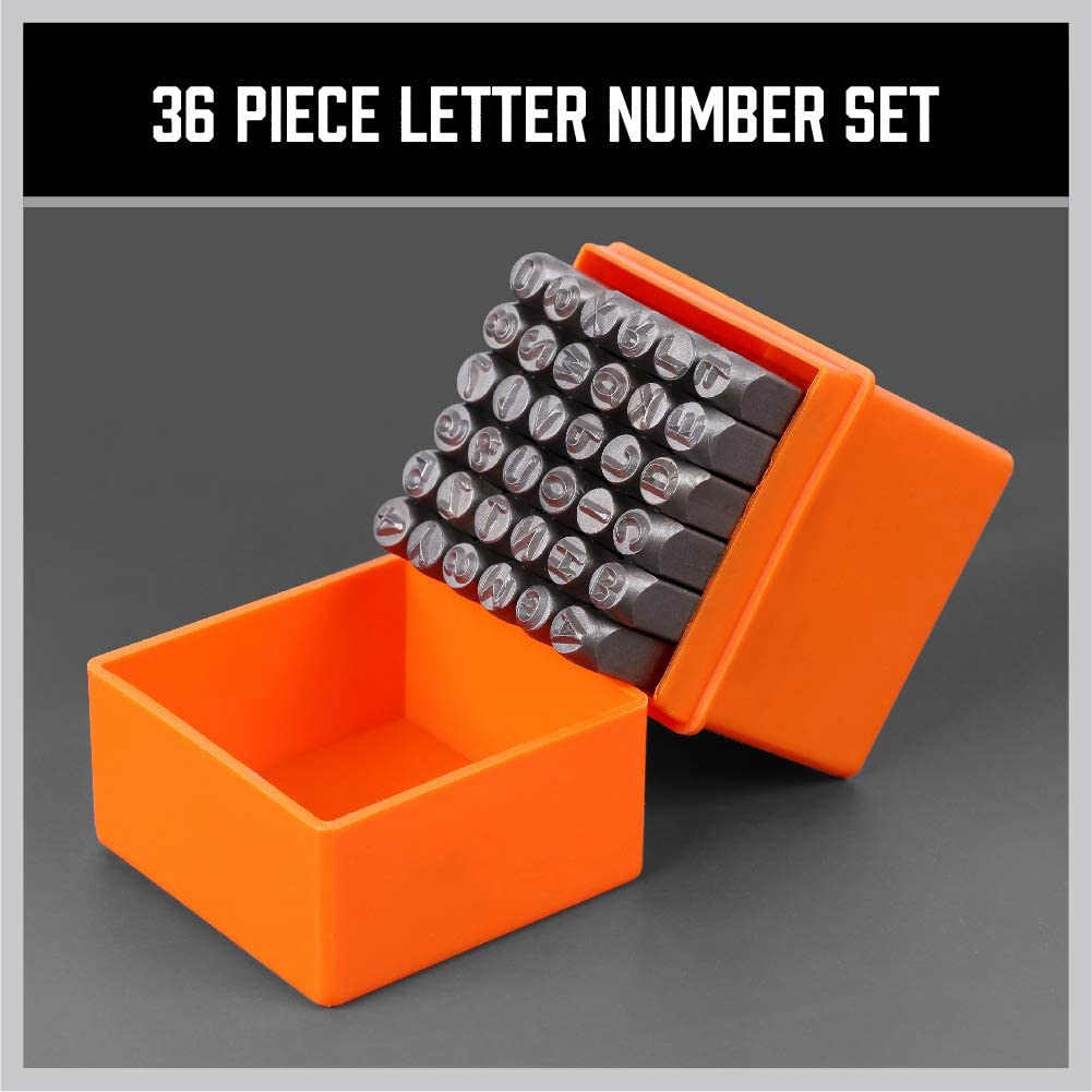 A68P-36-Piece 3Mm Number & Cap - Leather Stamp Set ulasan dan harga