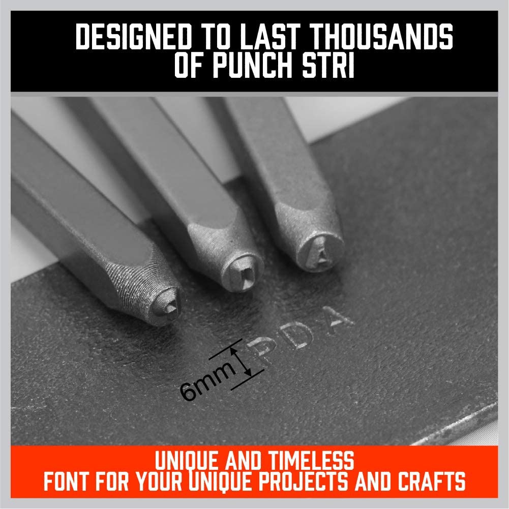 A68P-36-Piece 3Mm Number & Cap - Leather Stamp Set ulasan dan harga