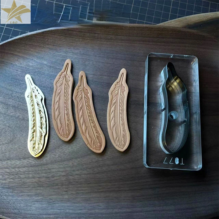 Feather Shape Brass Stamp Cutt - Leather Stamp Set ulasan dan harga