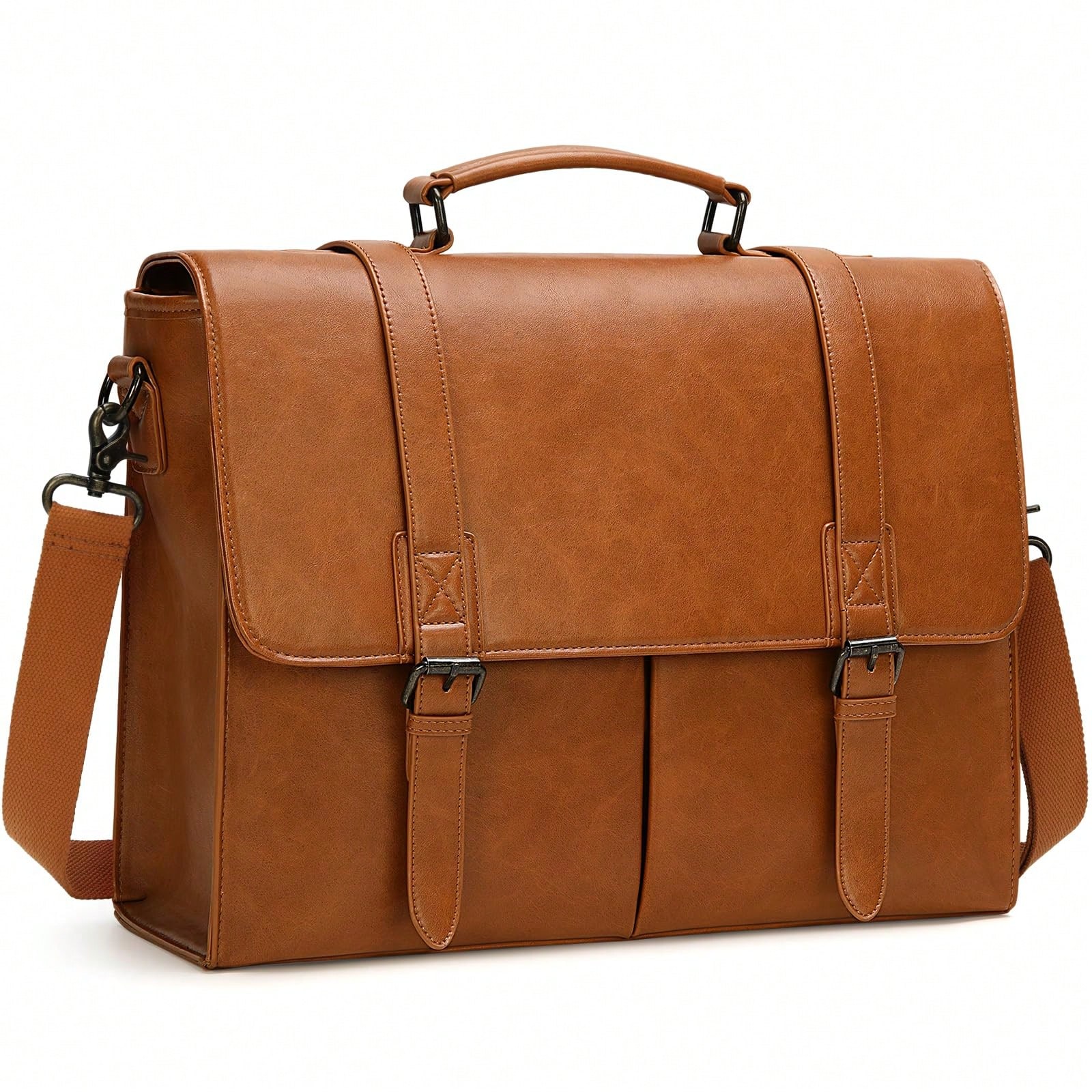 Messenger Bag For Men 15.6 Inc - Leatherwork Thread ulasan dan harga