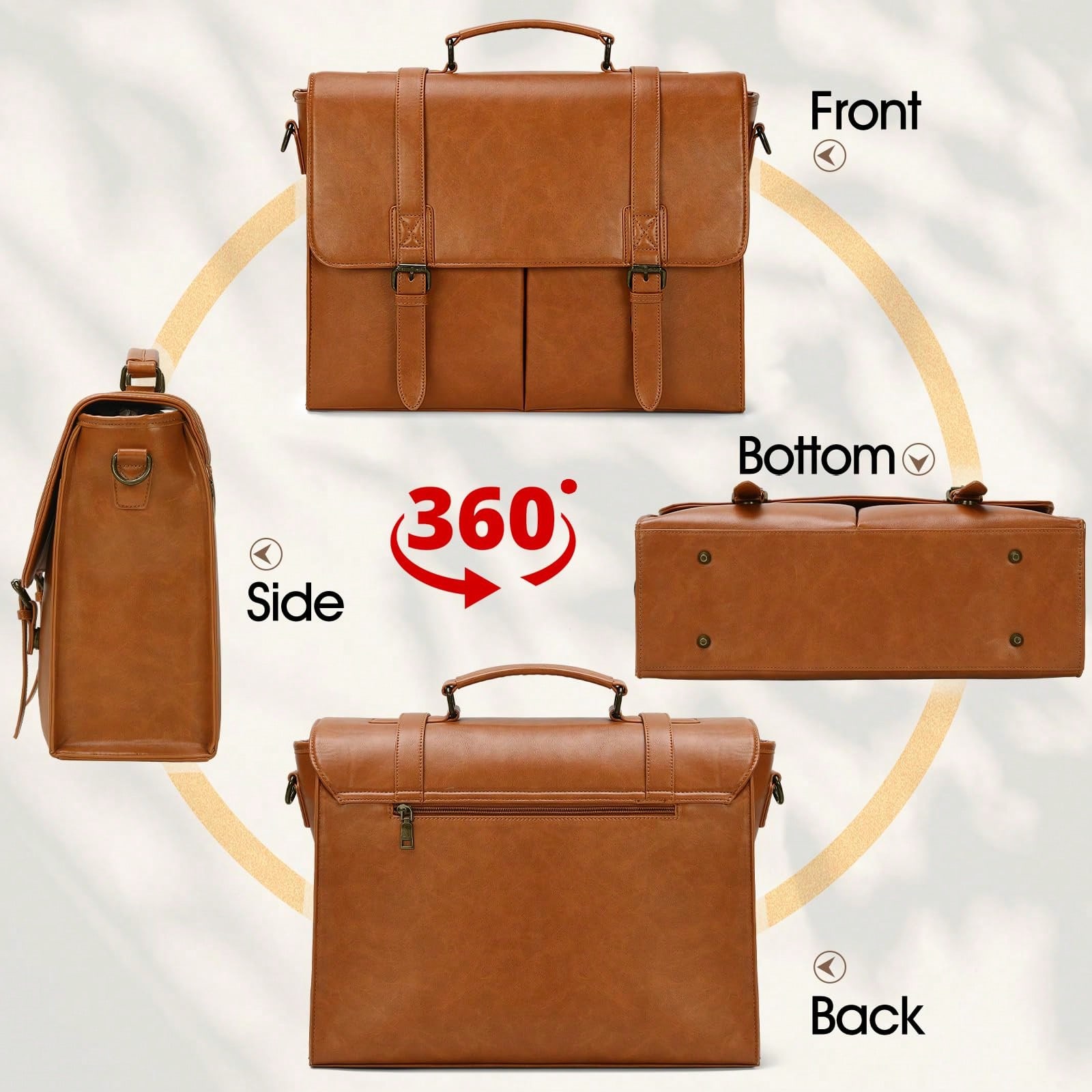 Messenger Bag For Men 15.6 Inc - Leatherwork Thread ulasan dan harga