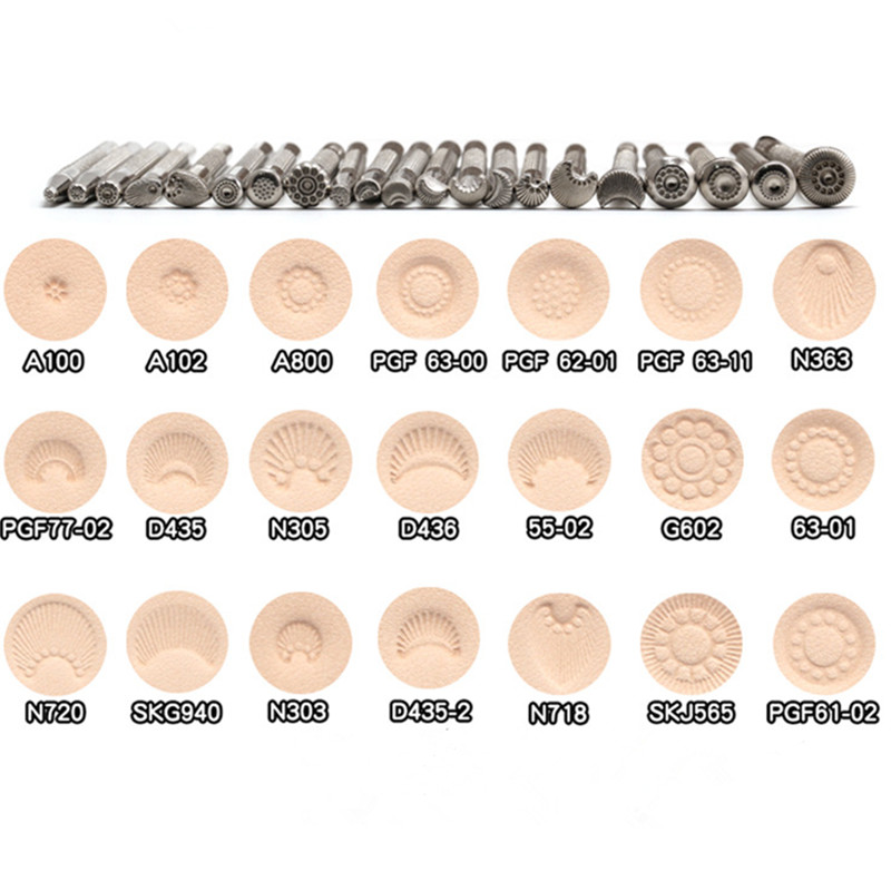 1Pcs DIY Leather Craft Alloy M - Leather Stamp Set ulasan dan harga