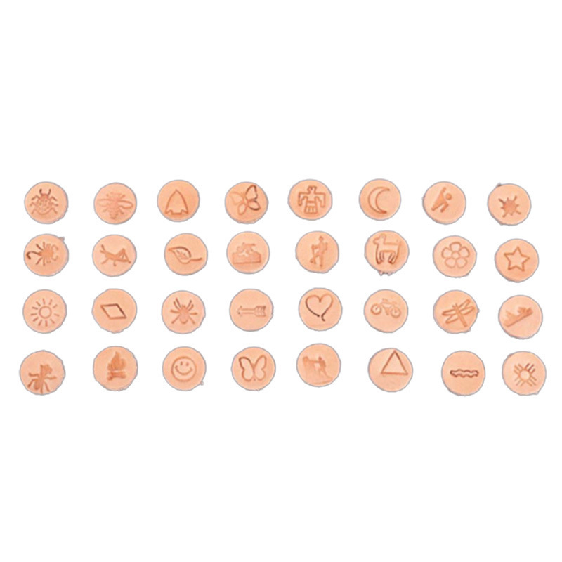 32pcs/set Steel Die Metal Stam - Leather Stamp Set ulasan dan harga