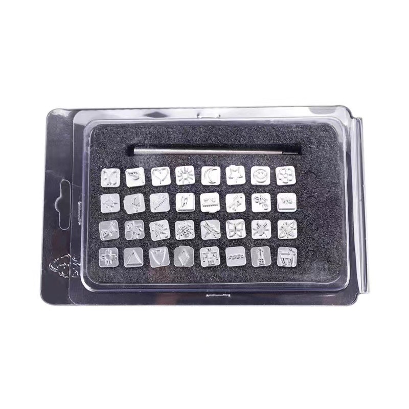 32pcs/set Steel Die Metal Stam - Leather Stamp Set ulasan dan harga