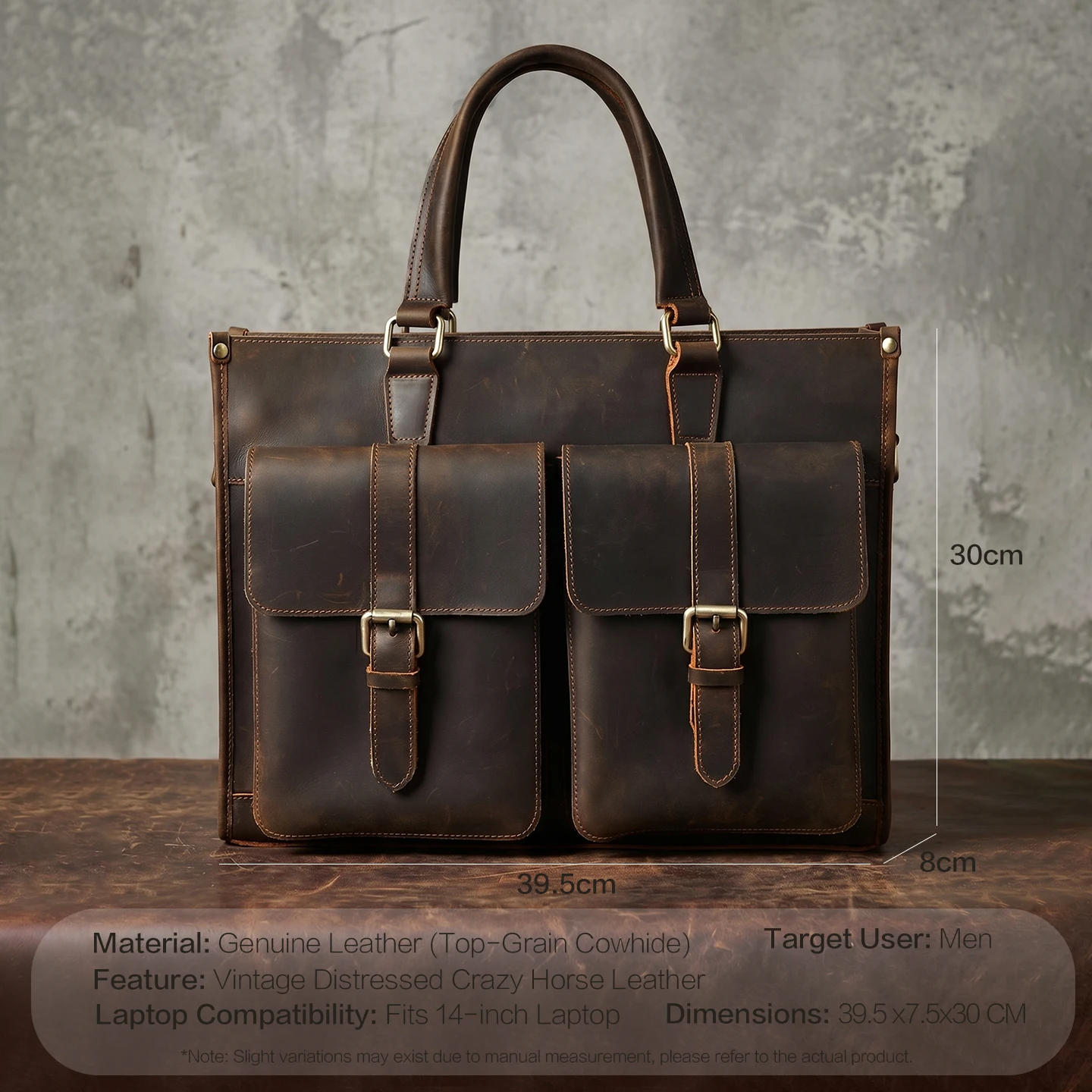 Vintage Genuine Leather Men Cr - Leatherwork Thread ulasan dan harga