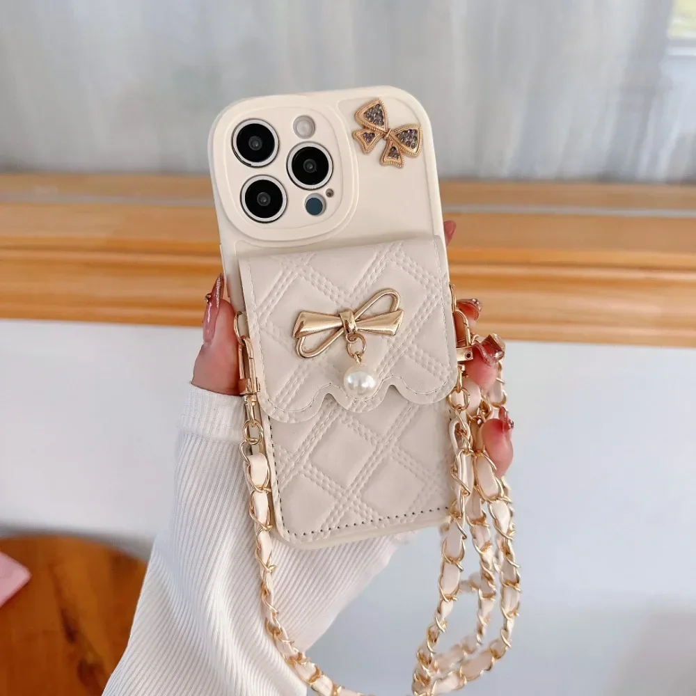 3D Bowknot Crossbody Card Hold - Leather X ulasan dan harga