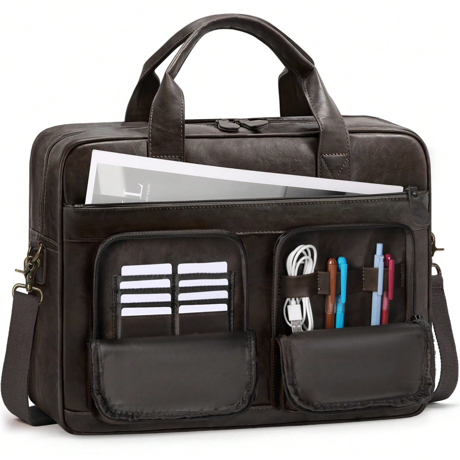 Vintage Messenger Bag For Men  - Leatherwork Thread ulasan dan harga