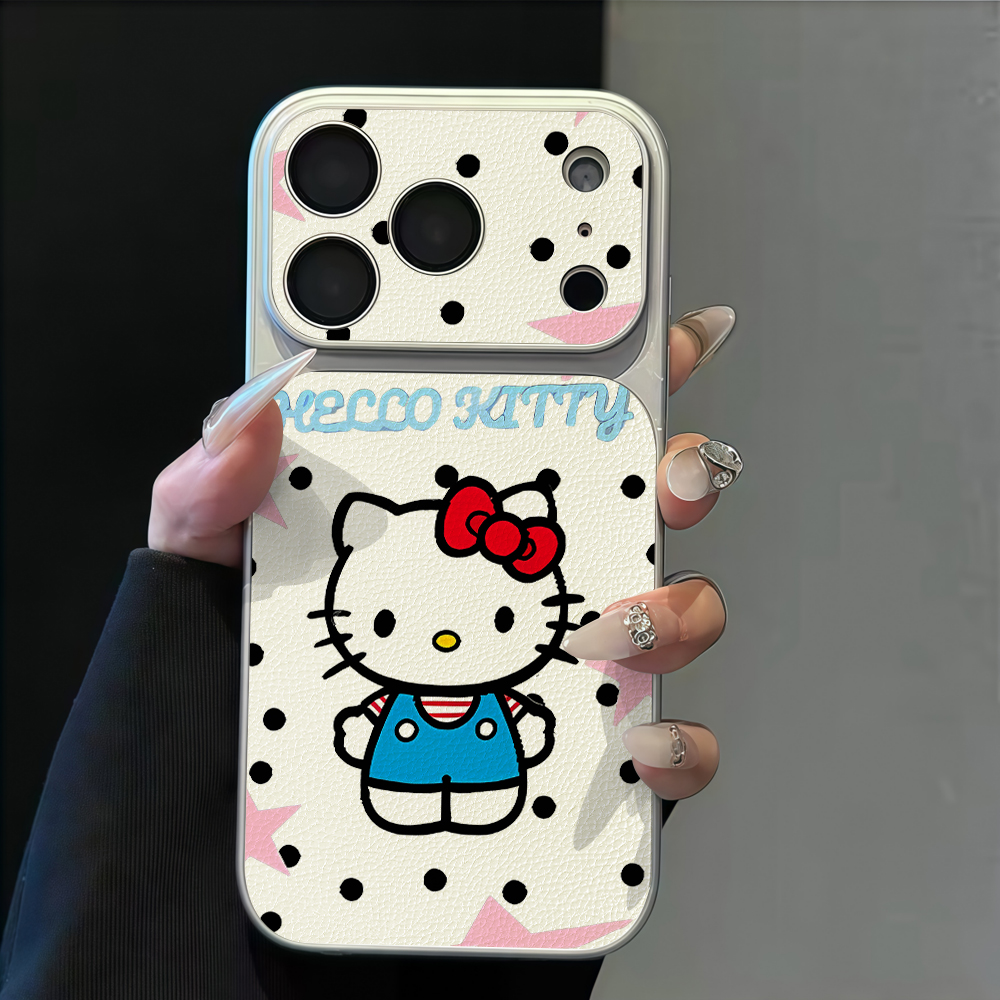 Retro Hello Kitty Polka dot Ph - Leather X ulasan dan harga