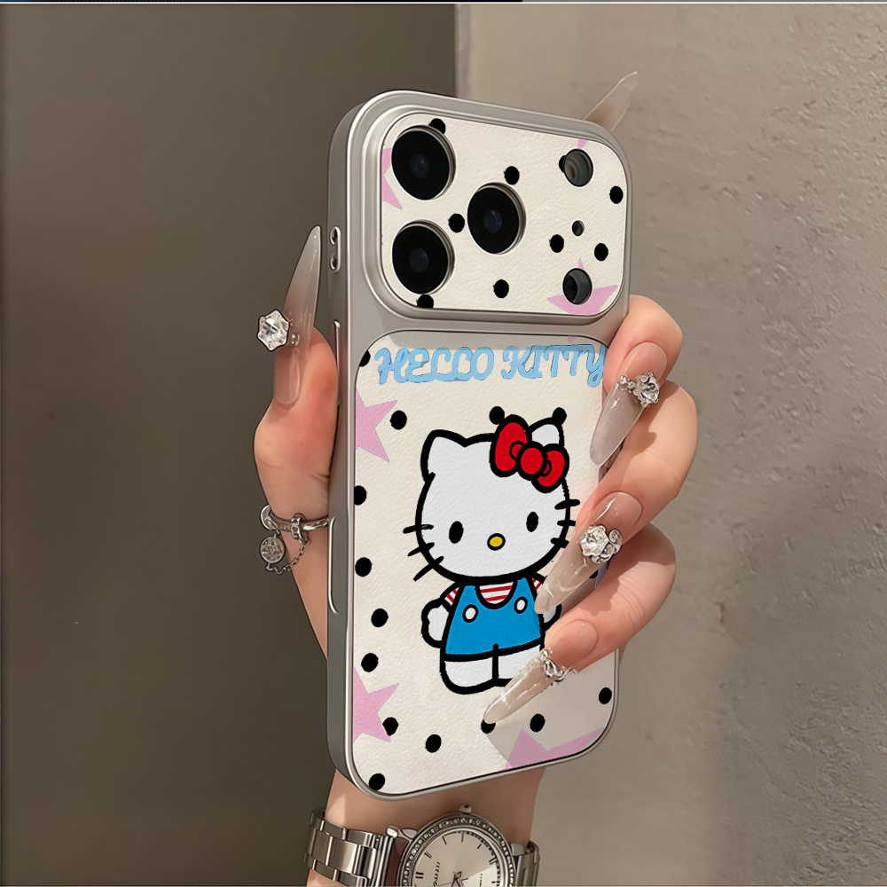 Retro Hello Kitty Polka dot Ph - Leather X ulasan dan harga