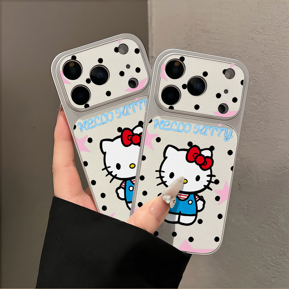 Retro Hello Kitty Polka dot Ph - Leather X ulasan dan harga