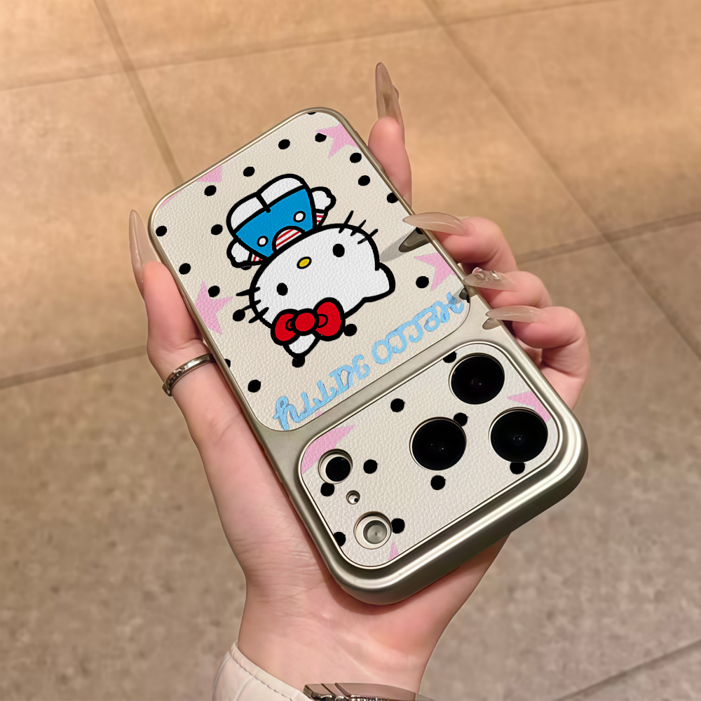 Retro Hello Kitty Polka dot Ph - Leather X ulasan dan harga