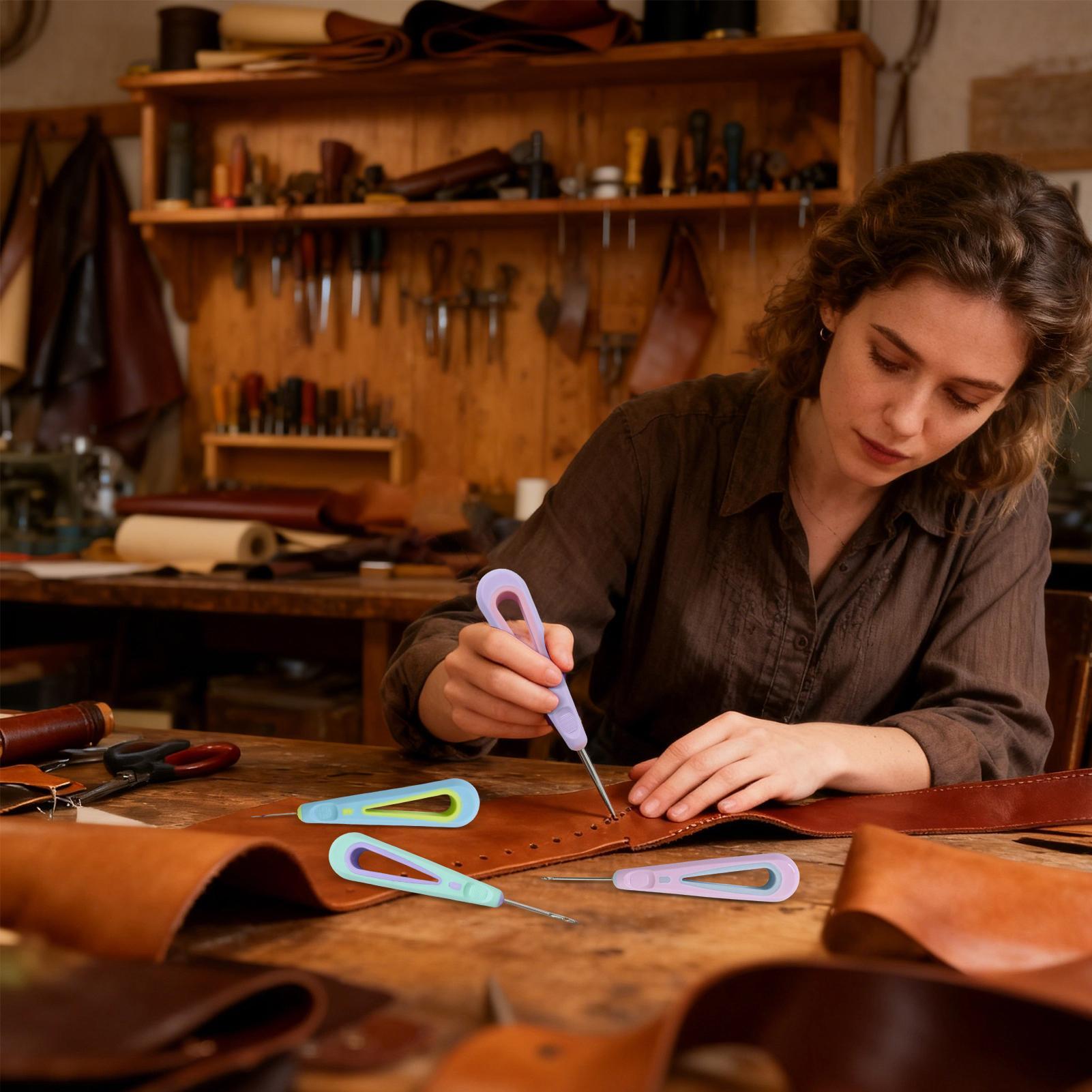 Leather Sewing Kit 4 Pieces St - Leatherwork Thread ulasan dan harga