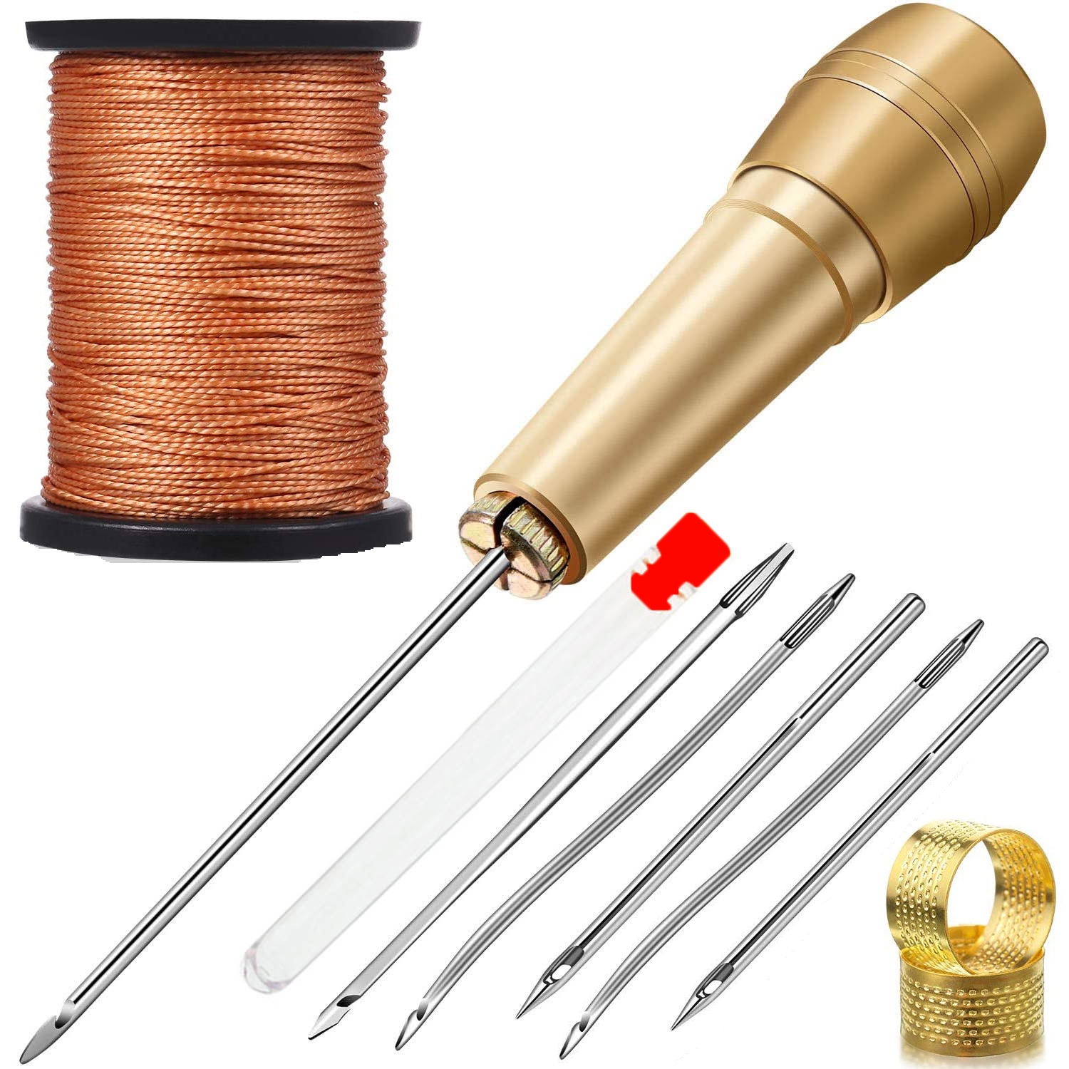 Leather Sewing Kit DIY Leather - Leatherwork Thread ulasan dan harga