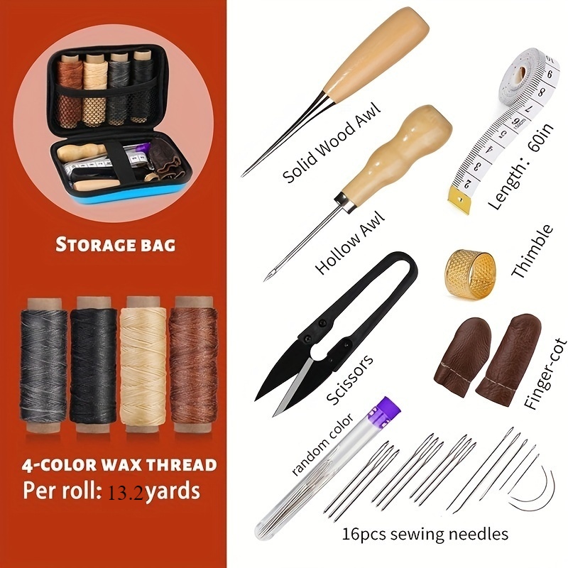 [Leather Working Kit] Leather  - Leatherwork Thread ulasan dan harga