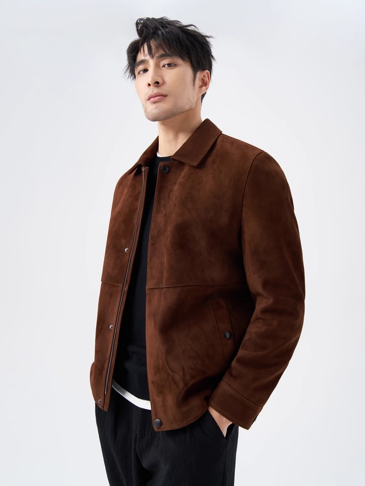 Top Quality Natural Real Suede - Leather Work Jacket Mens ulasan dan harga