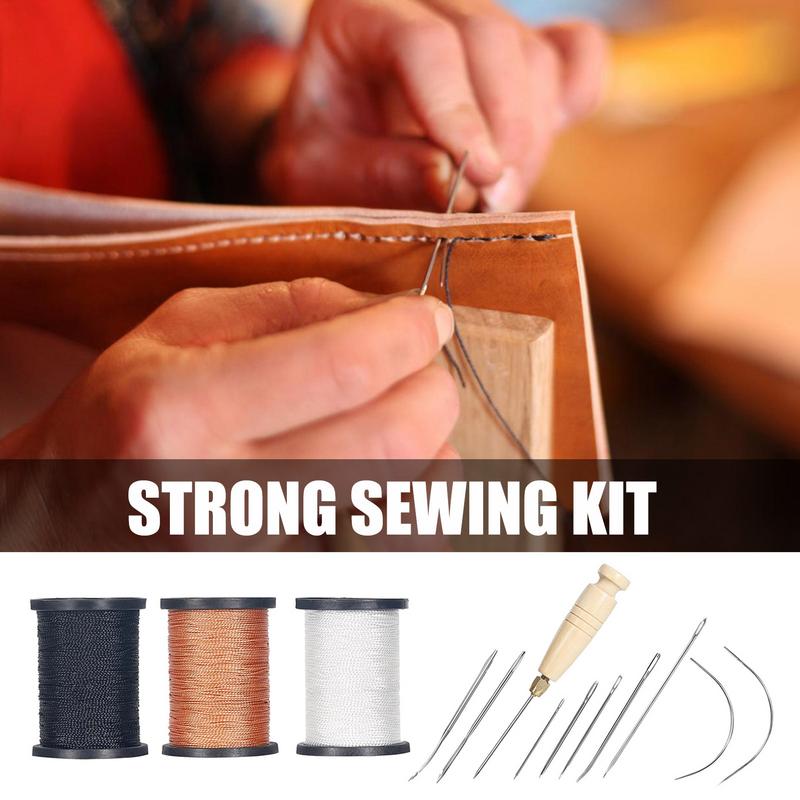 Leather Stitching Kit Heavy Du - Leatherwork Thread ulasan dan harga