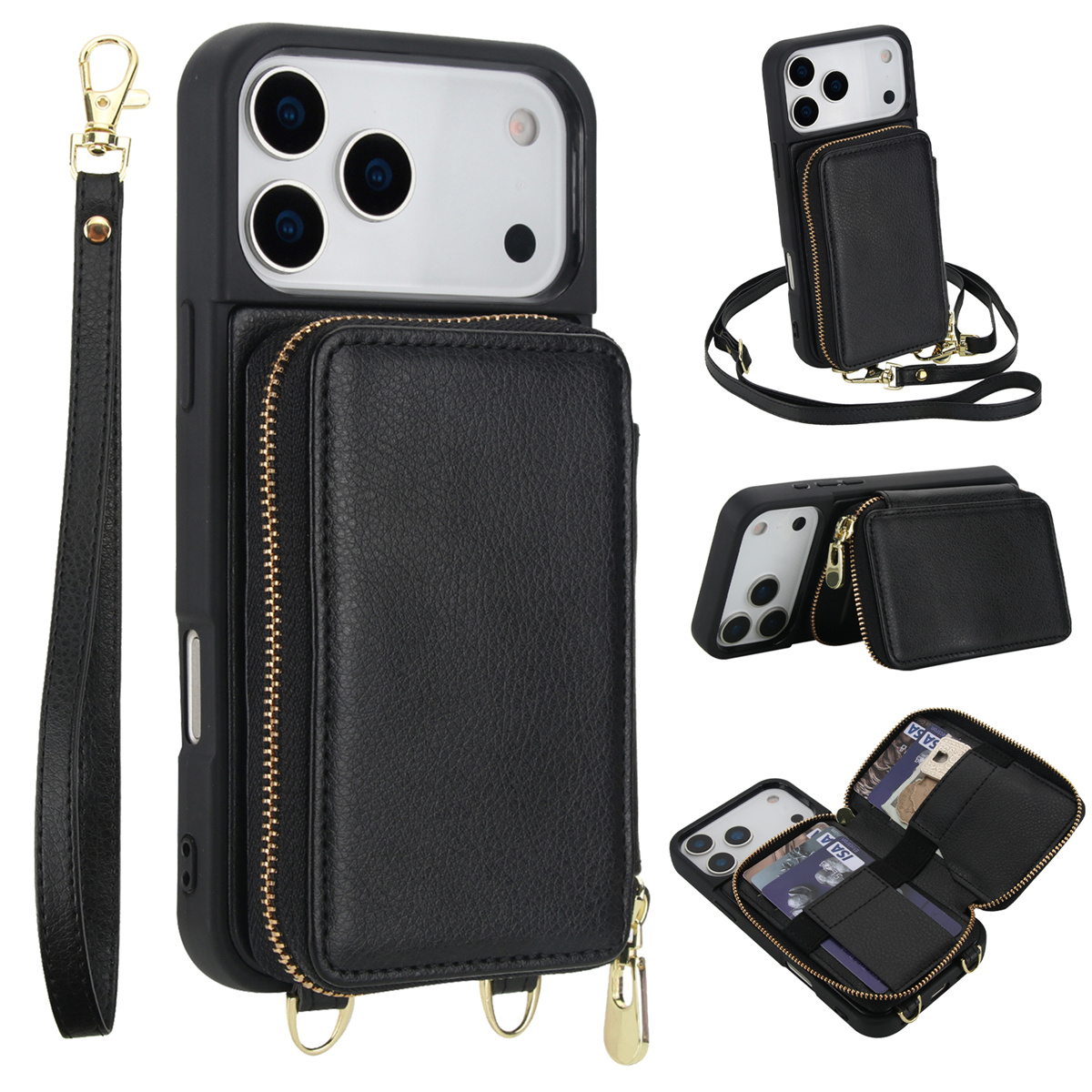 Crossbody Zipper Purse Card Ho - Leather X ulasan dan harga