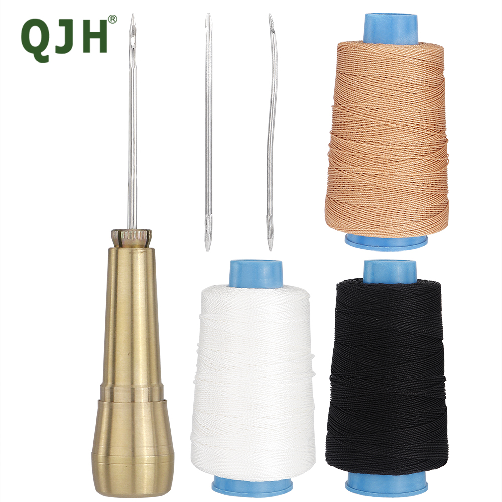 Canvas Leather Sewing Awl Need - Leatherwork Thread ulasan dan harga
