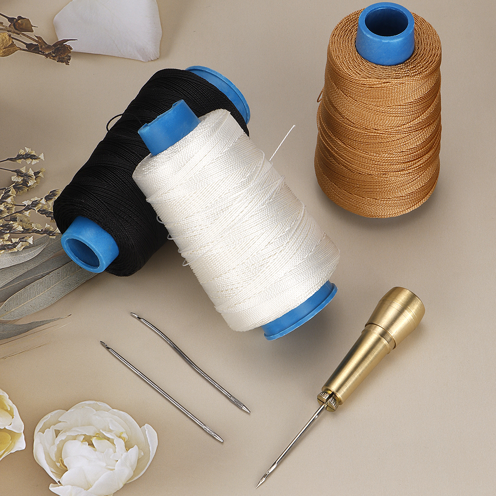 Canvas Leather Sewing Awl Need - Leatherwork Thread ulasan dan harga