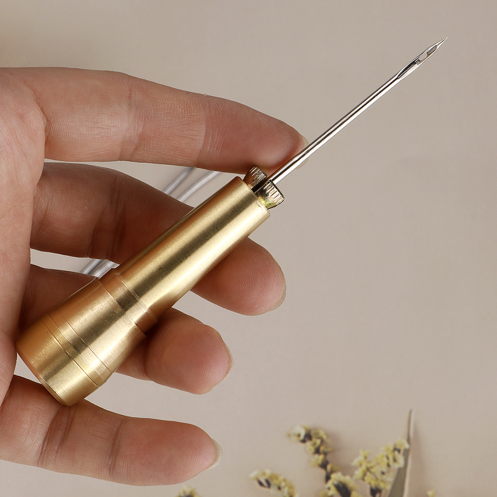 Canvas Leather Sewing Awl Need - Leatherwork Thread ulasan dan harga