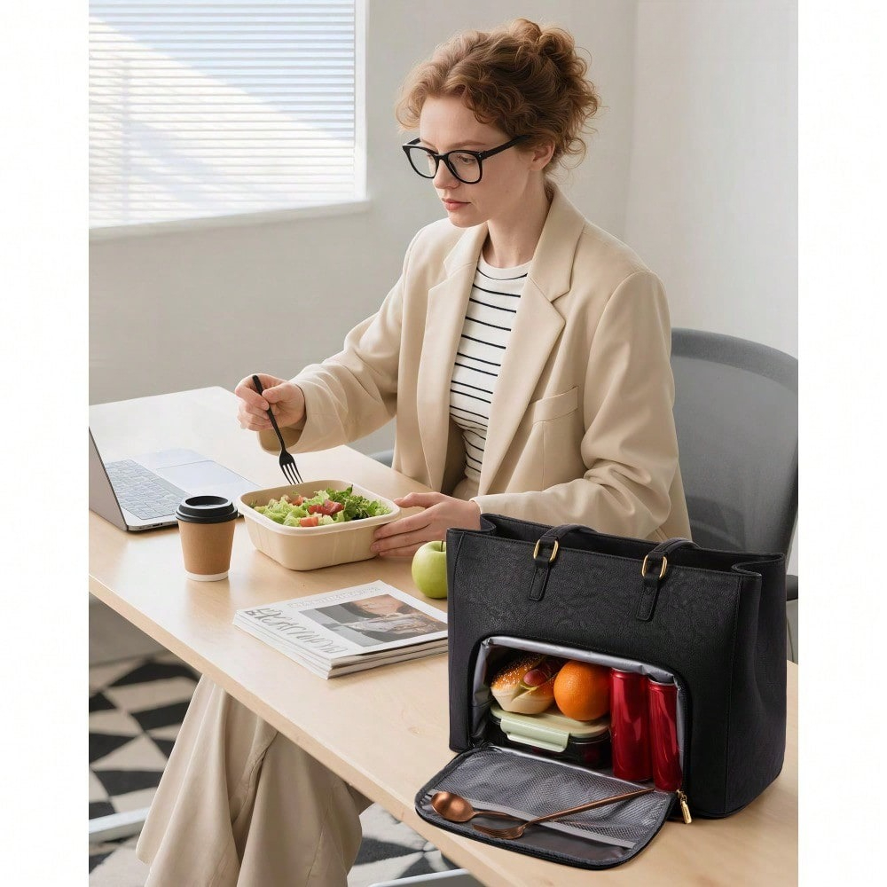 Women's Laptop Tote Bag – PU L - Leatherwork Thread ulasan dan harga