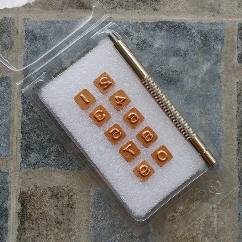 Leather Number Stamp Set 10 Pc - Leather Stamp Set ulasan dan harga