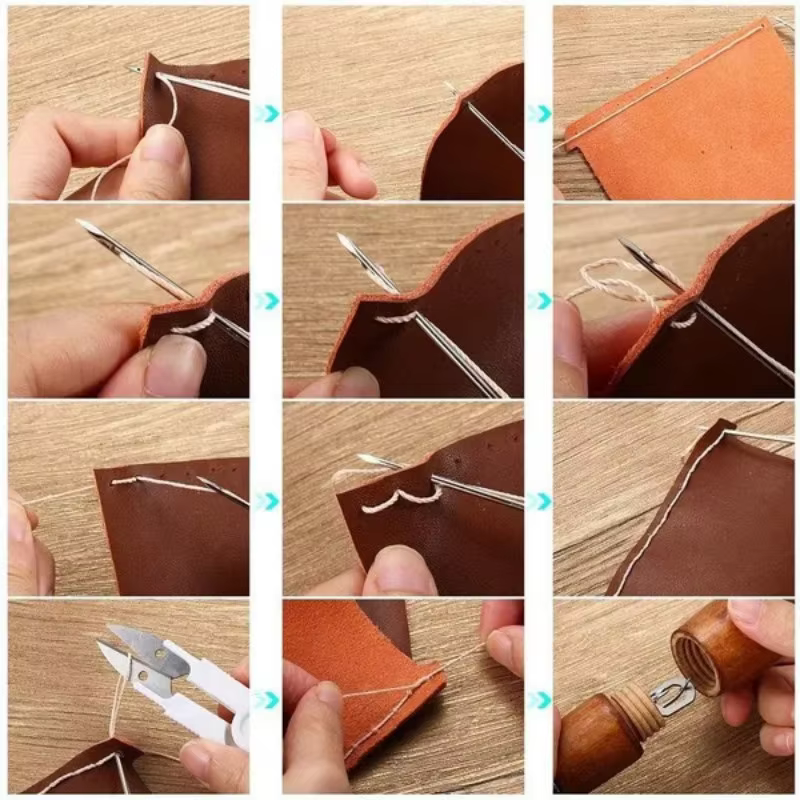 1 Set Leather Sewing Stitching - Leatherwork Thread ulasan dan harga