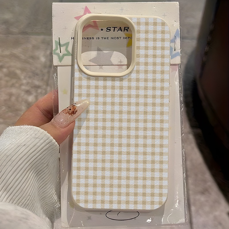 Simple Striped Grid Lychee Tex - Leather X ulasan dan harga