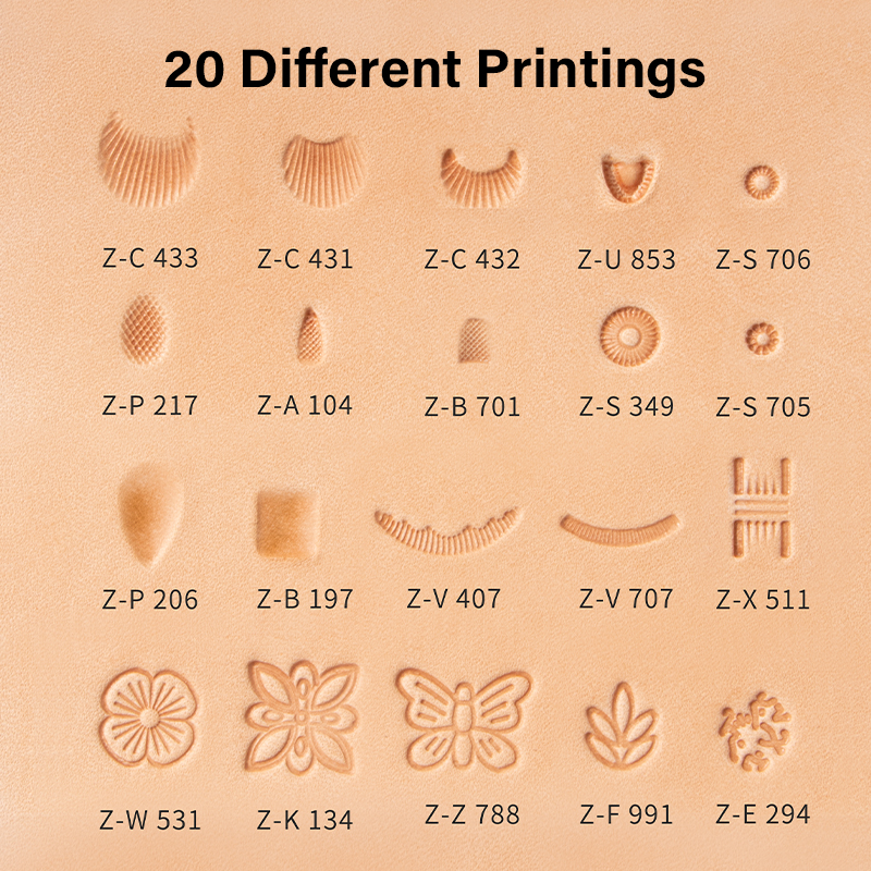 WUTA Leather Stamping Tools Sk - Leather Stamp Set ulasan dan harga