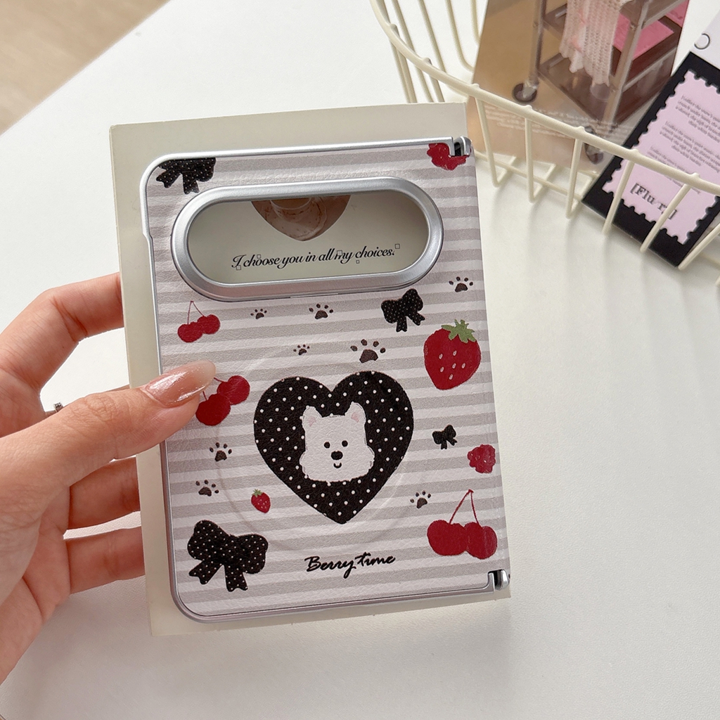 Cute Cherry Strawberry Dog Pat - Leather X ulasan dan harga