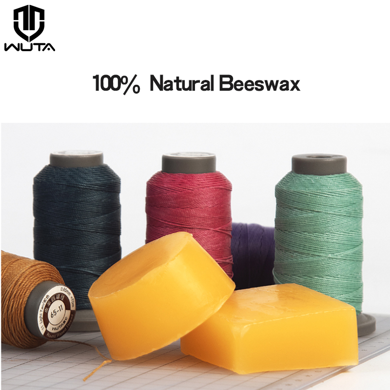 WUTA 1PC 100% Natural Beeswax  - Leatherwork Thread ulasan dan harga