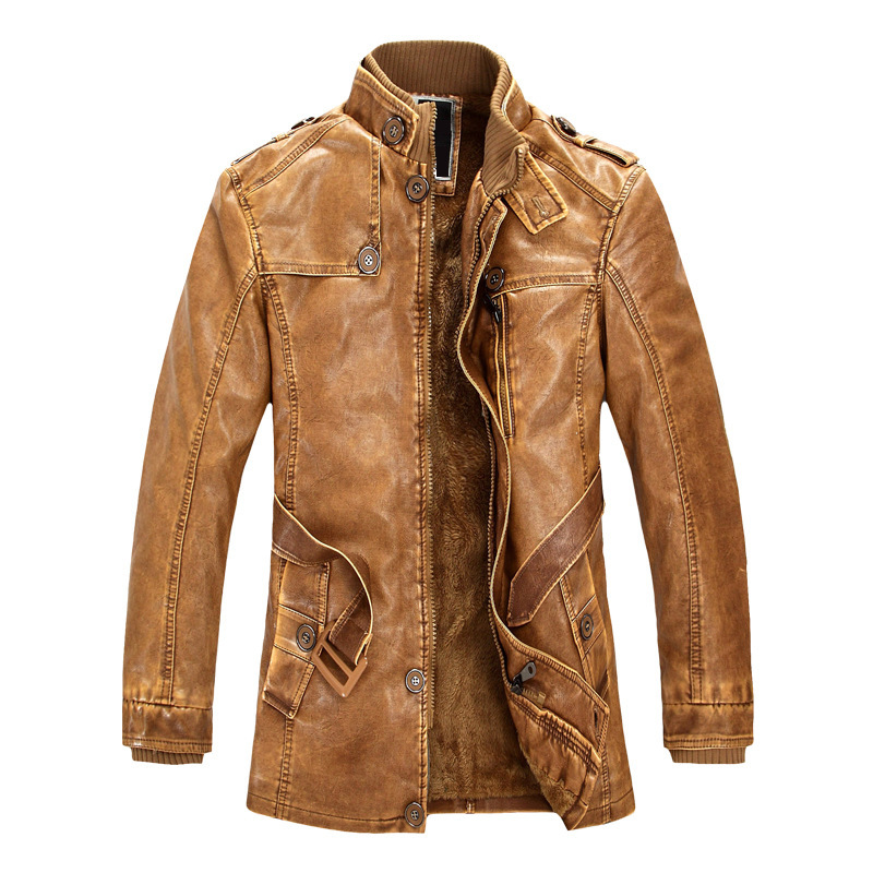 Autumn Motorbike Jacket Men's  - Leather Work Jacket Mens ulasan dan harga