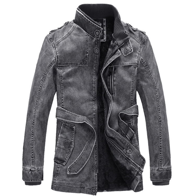 Autumn Motorbike Jacket Men's  - Leather Work Jacket Mens ulasan dan harga