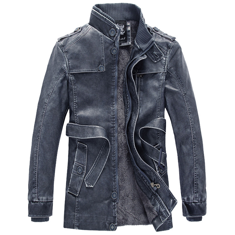 Autumn Motorbike Jacket Men's  - Leather Work Jacket Mens ulasan dan harga